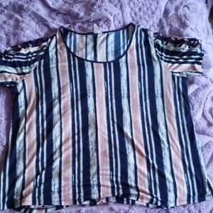 Striped Short Sleeve Top